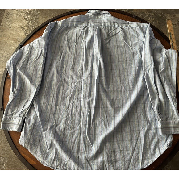 Ralph Lauren Men's Button Up Shirt, Blake XL Blue Plaid w/Pink &Yellow Navy Pony - Picture 10 of 10